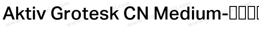 Aktiv Grotesk CN Medium字体转换